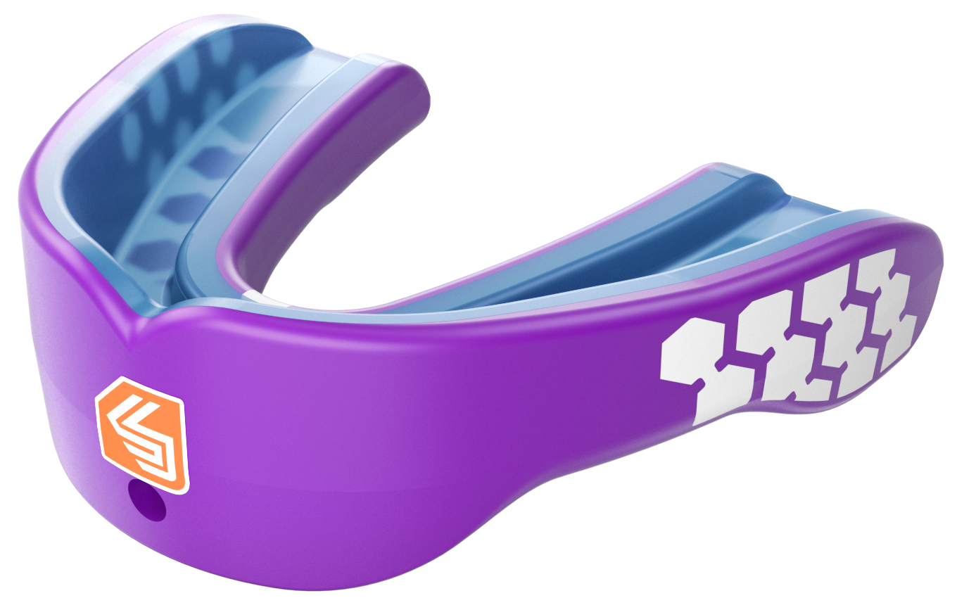 Shock Doctor Adult Gel Max Power Print Mouthguard - PURPLE